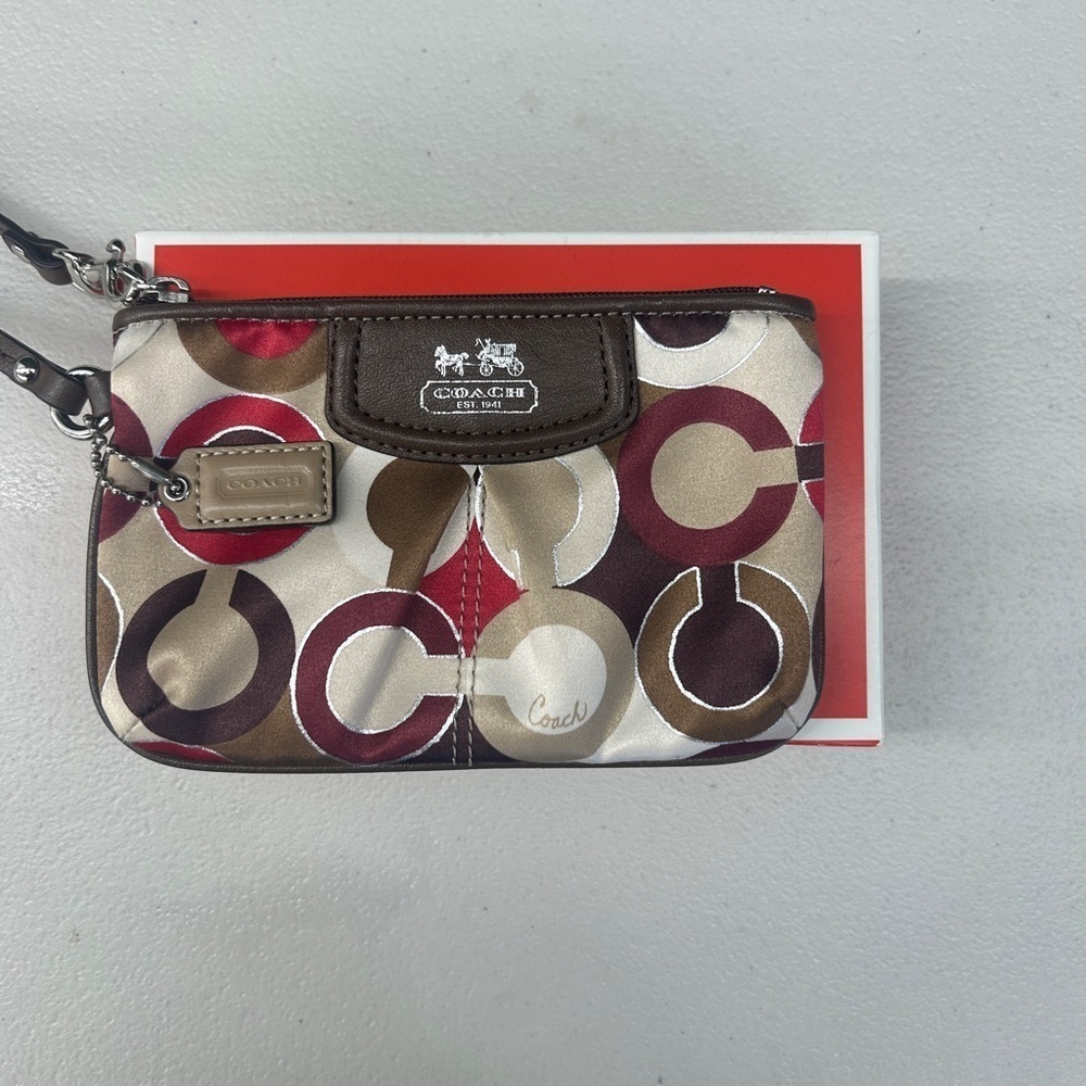 Coach Signature Multicolor Wristlet